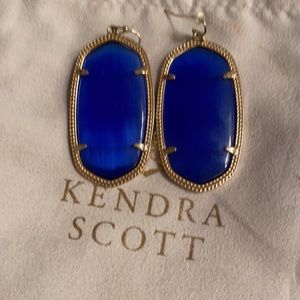 Kendra Scott Large Blue Earrings